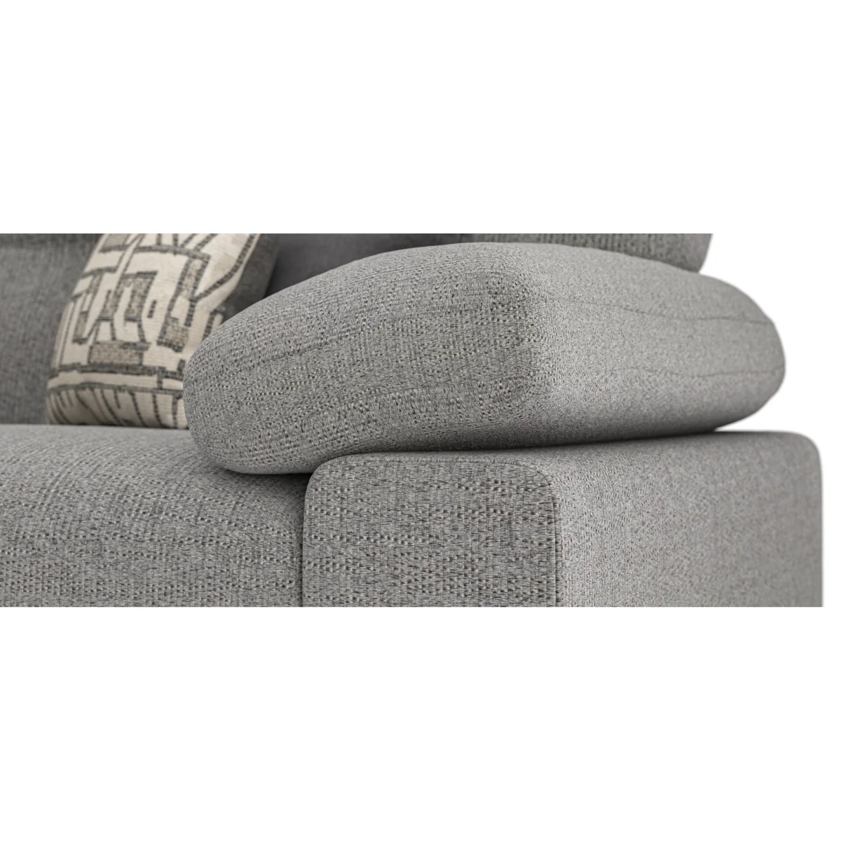 Helston Steel Fabric 4 Seater Sofa – image 10