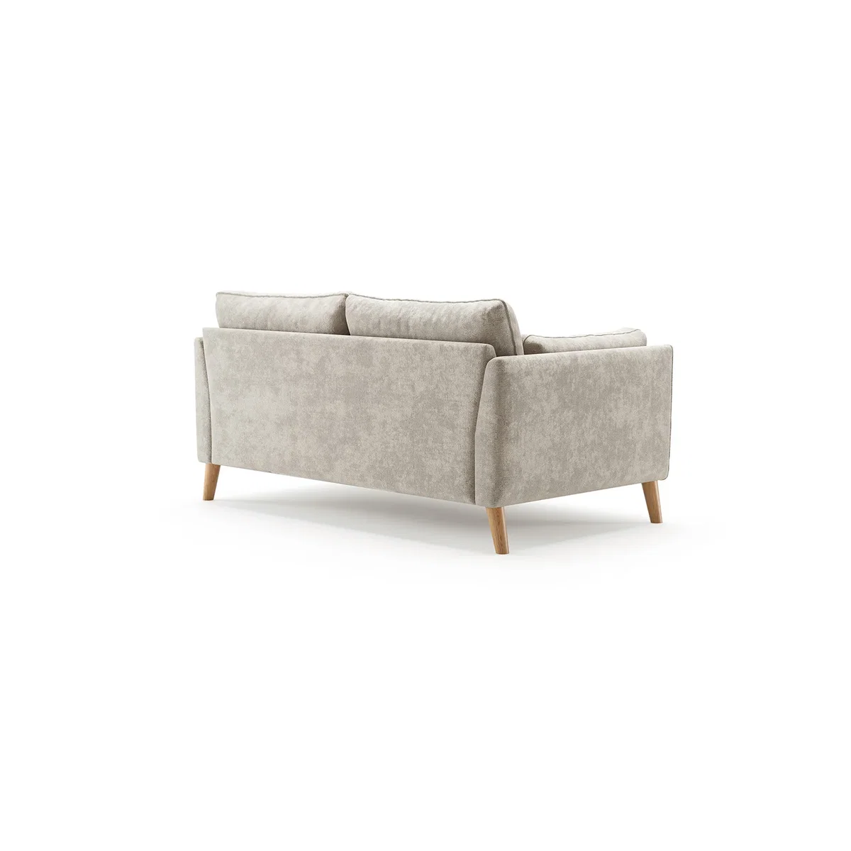 Palermo Cream Chenille Fabric 2 Seater Sofa – image 2