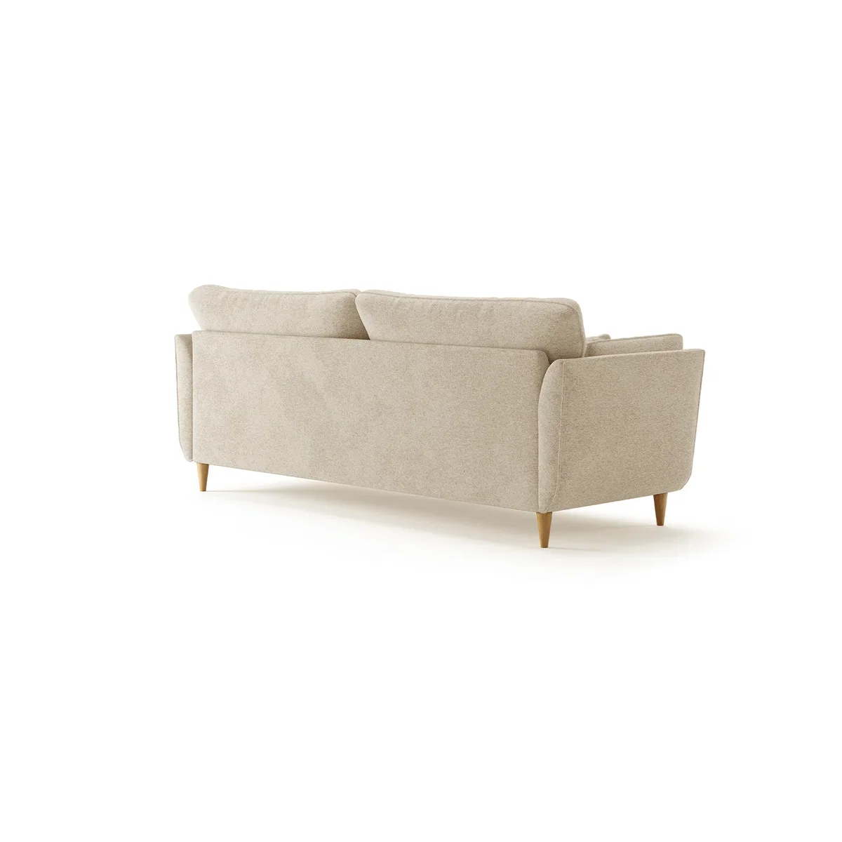 Capri Natural Boucle Fabric 4 Seater Sofa – image 2