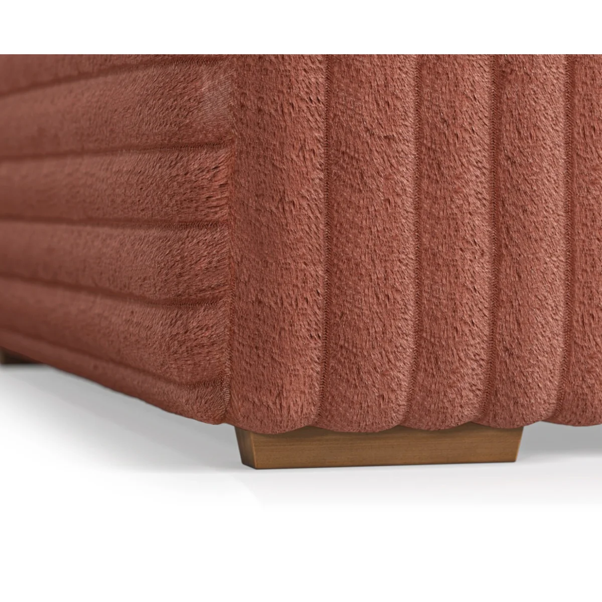Milan Russet Fabric 2 Seater Sofa – image 5