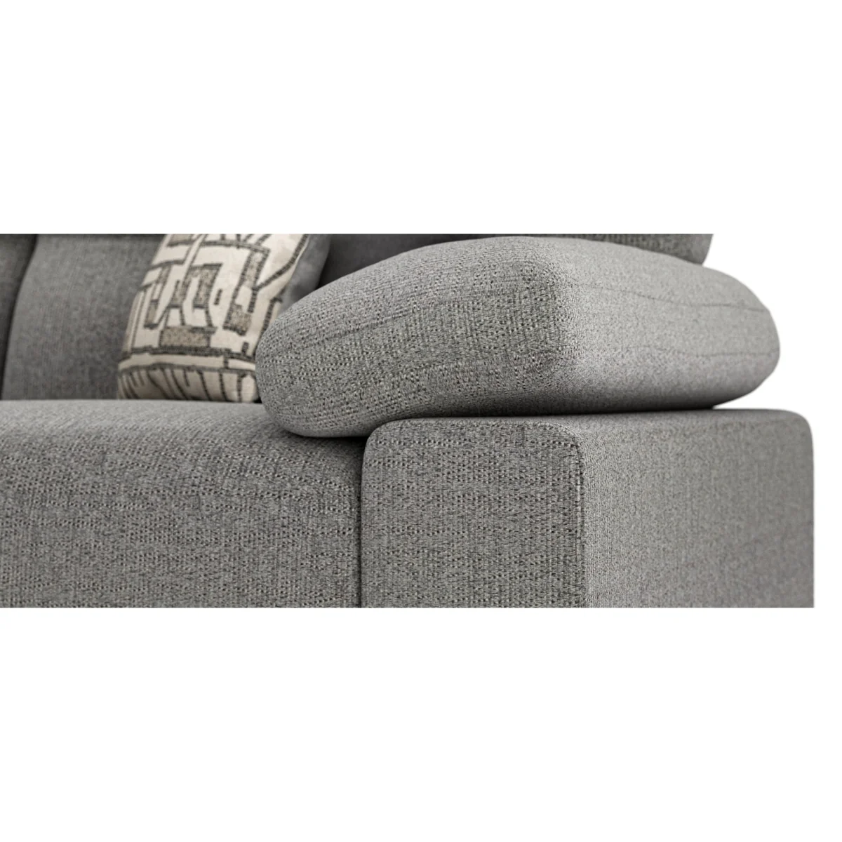 Helston Steel Fabric 3 Seater Sofa – image 11