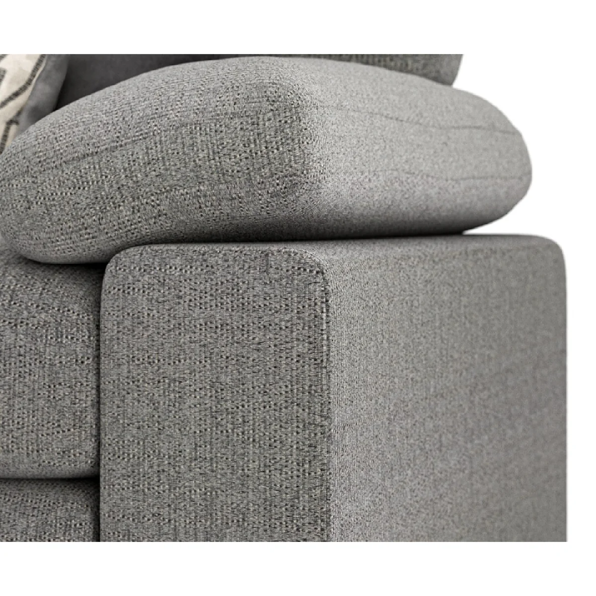 Helston Steel Fabric 3 Seater Sofa – image 4