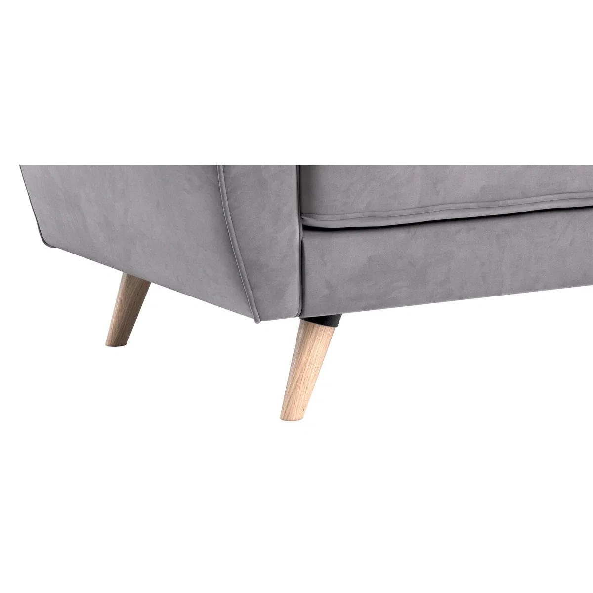 Brooke Grey Velvet 2 Seater Sofa – image 9