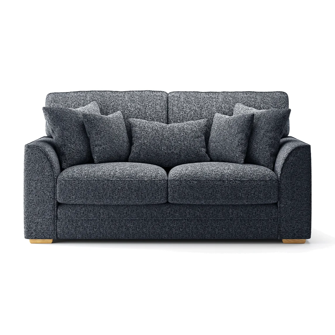 Jasper Navy Chenille Fabric 2 Seater Sofa – image 1
