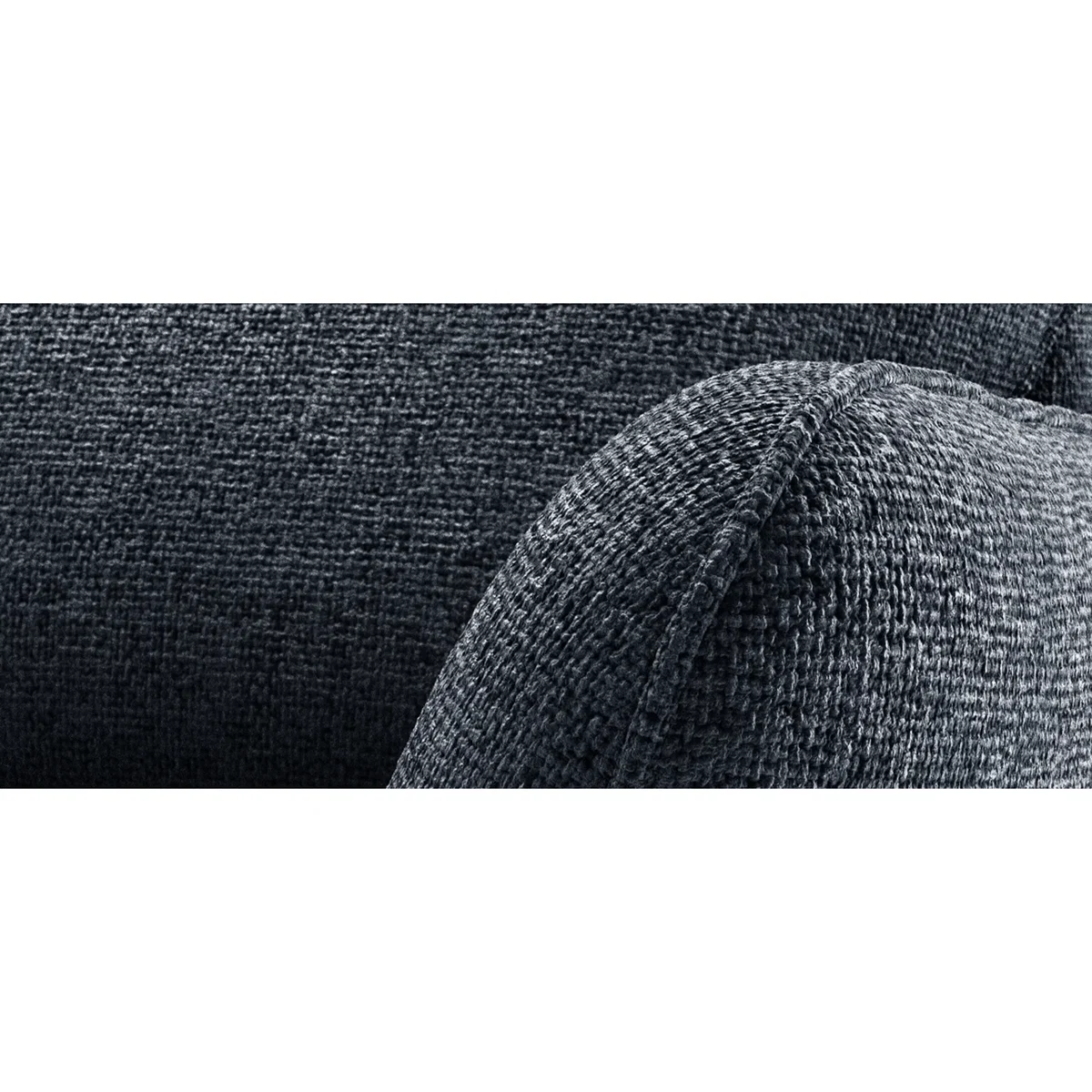 Palma Navy Chenille Fabric 3 Seater Sofa – image 7