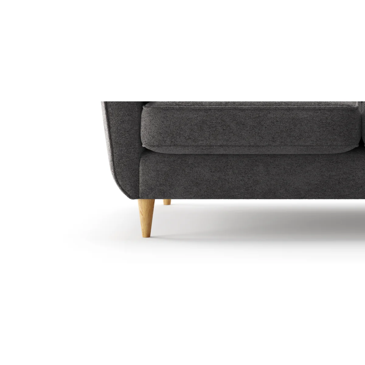 Capri Midnight Boucle Fabric 4 Seater Sofa – image 6
