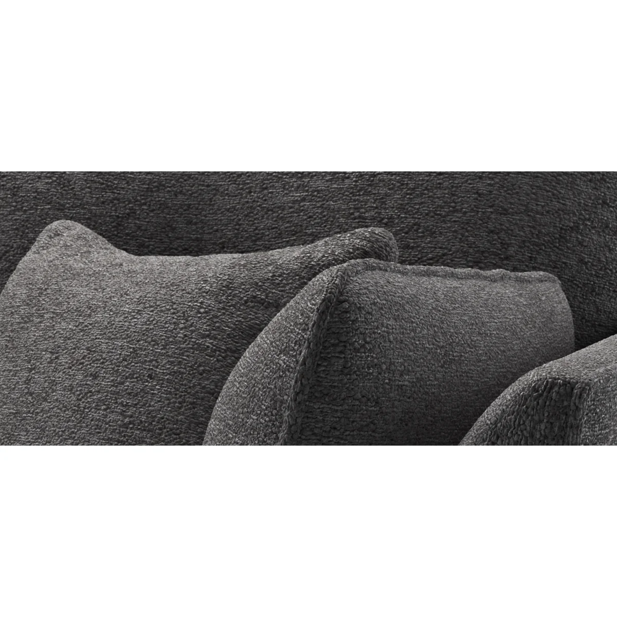 Capri Midnight Boucle Fabric 4 Seater Sofa – image 7