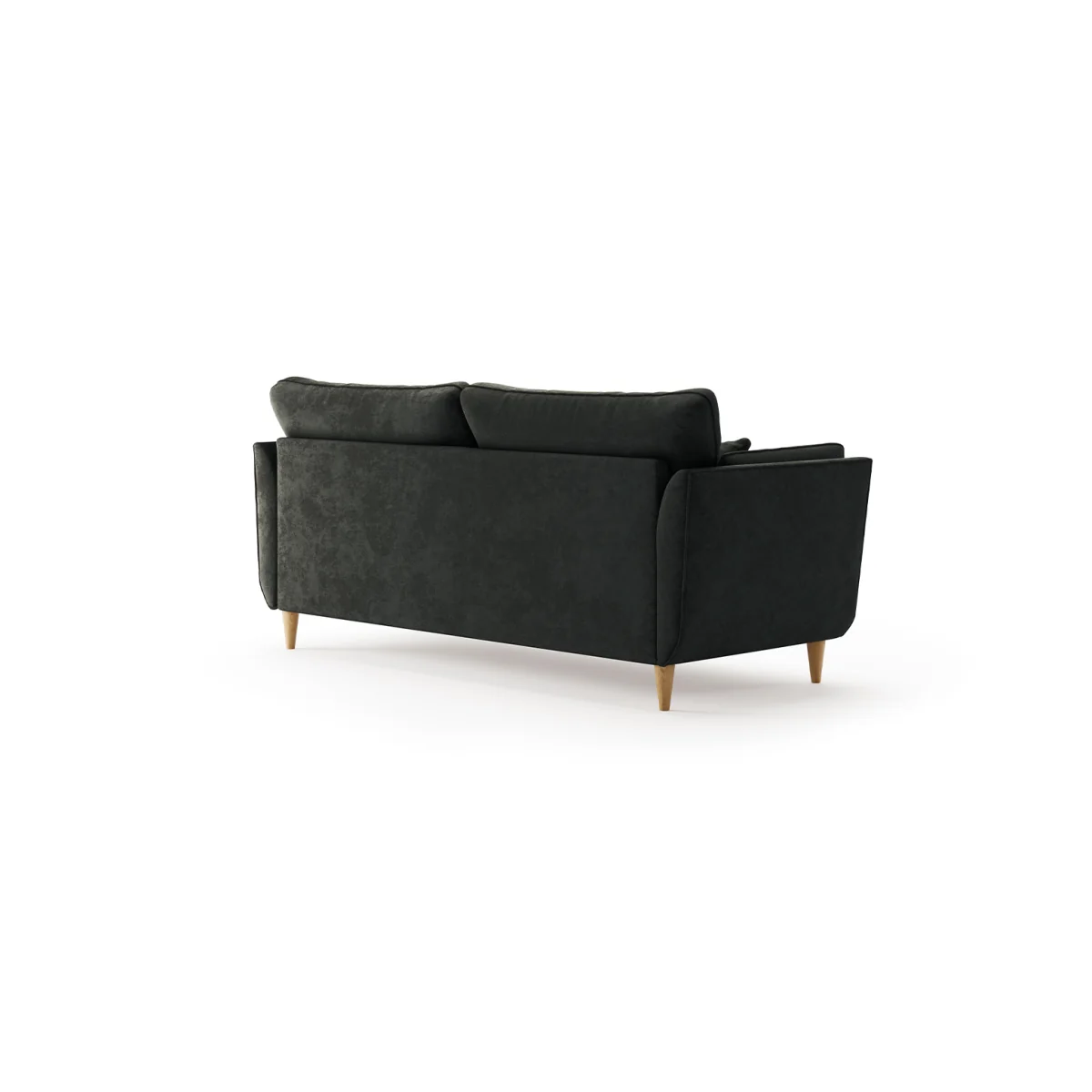 Capri Anthracite Chenille Fabric 3 Seater Sofa – image 2