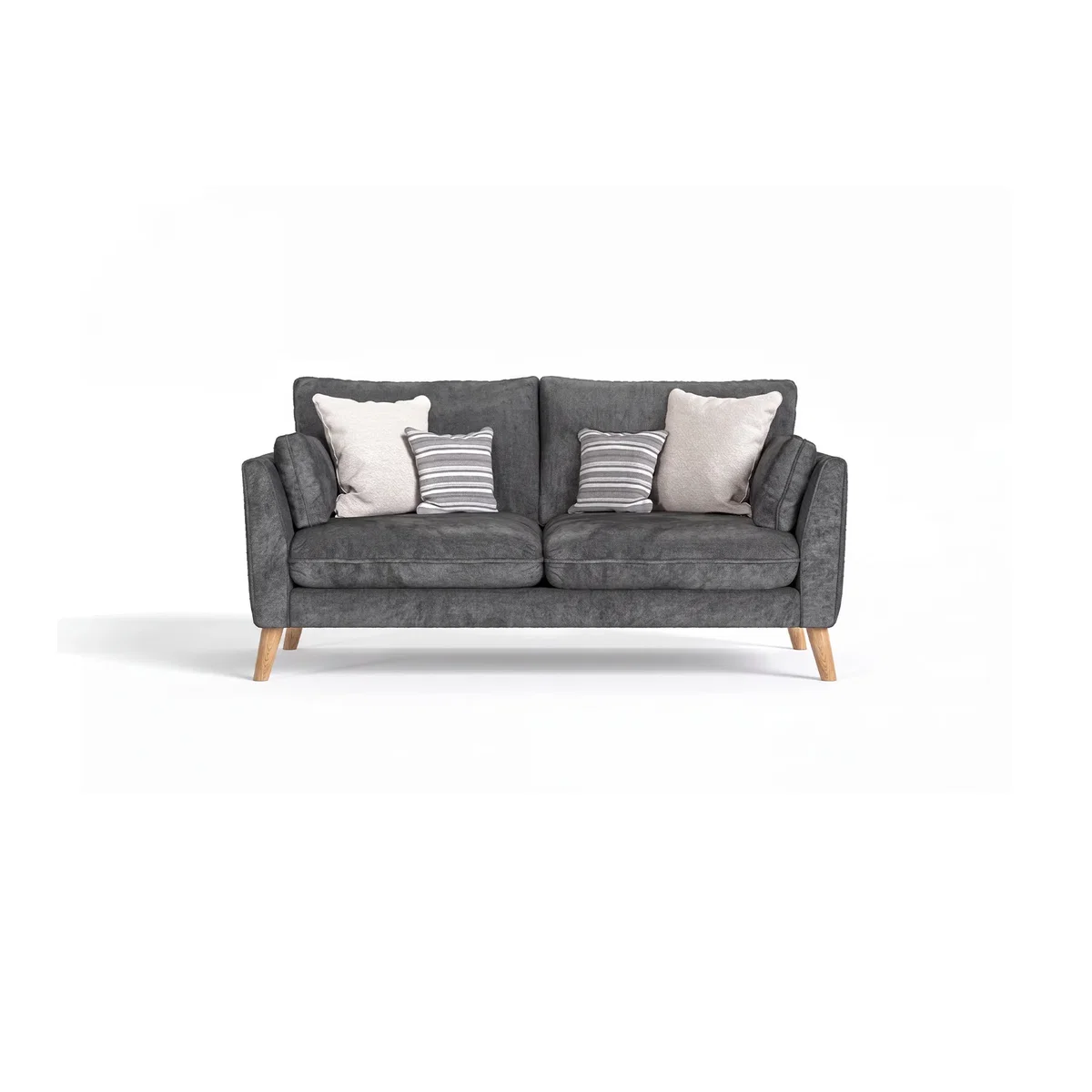 Palermo Graphite Chenille Fabric 2 Seater Sofa – image 1