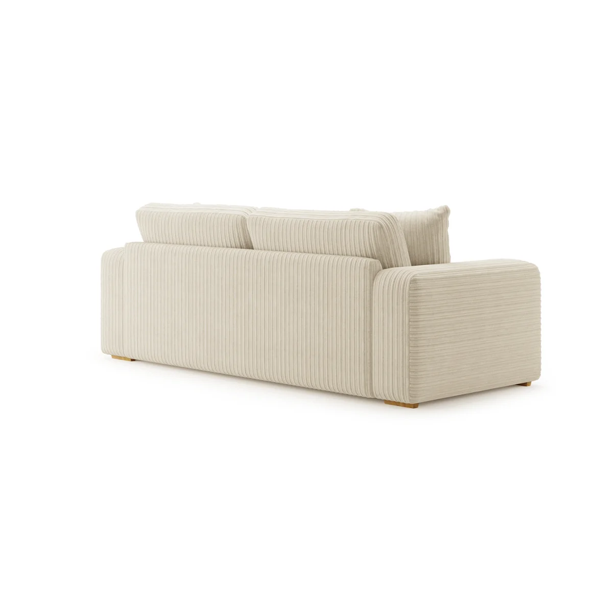 Milan Ivory Fabric 3 Seater Sofa – image 2