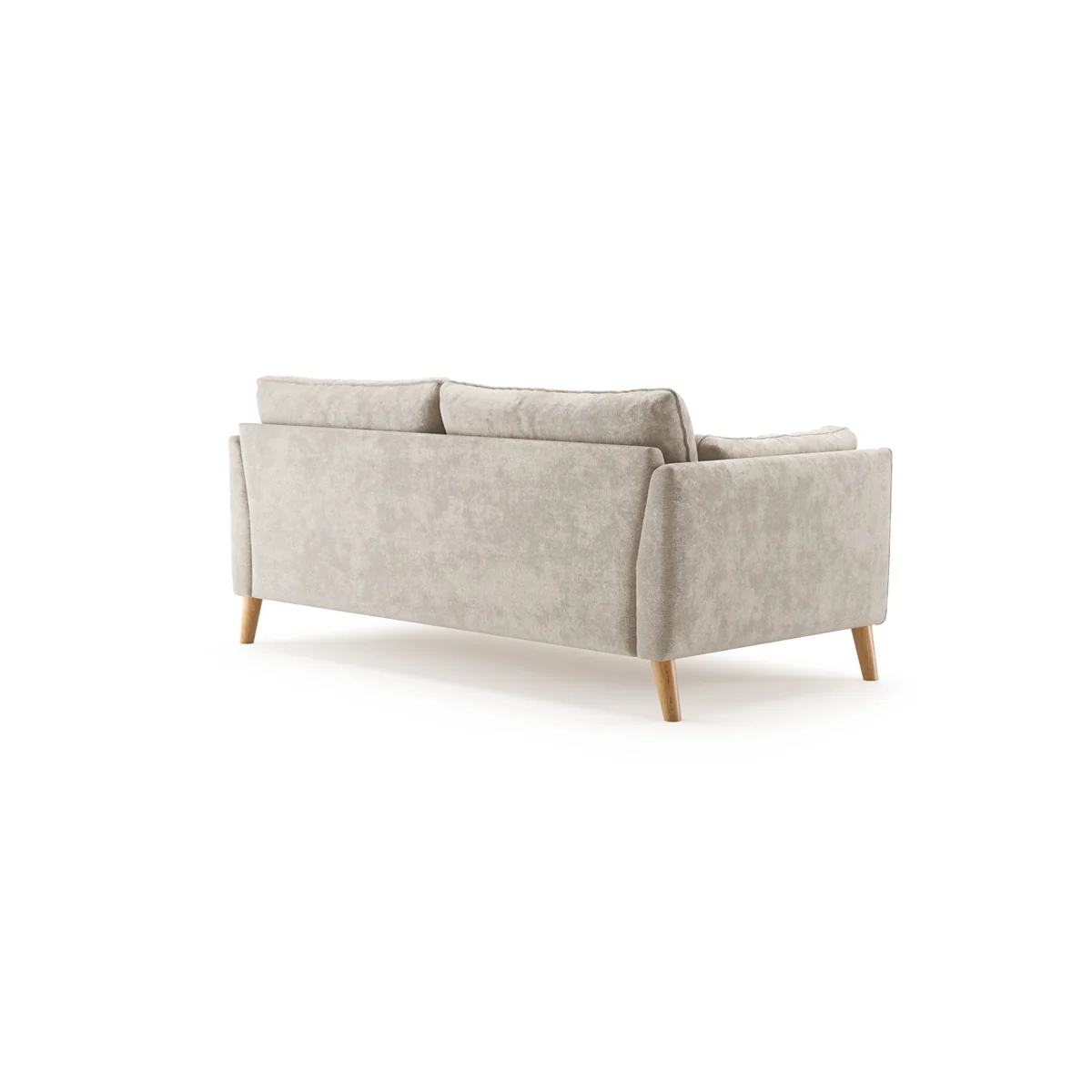 Palermo Cream Chenille Fabric 3 Seater Sofa – image 3
