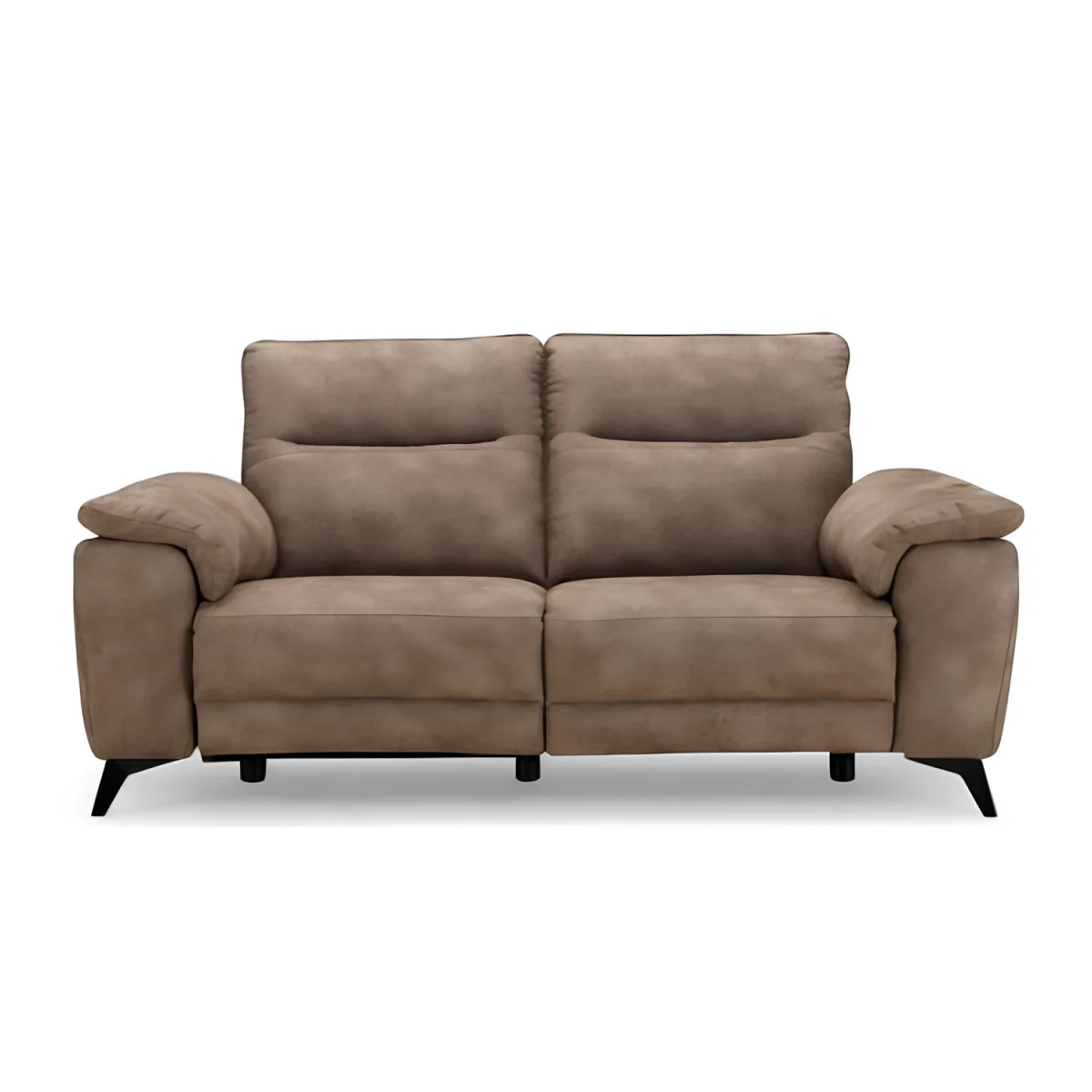 Sinclair Earth Brown Fabric 3 Seater Recliner Sofa – image 2