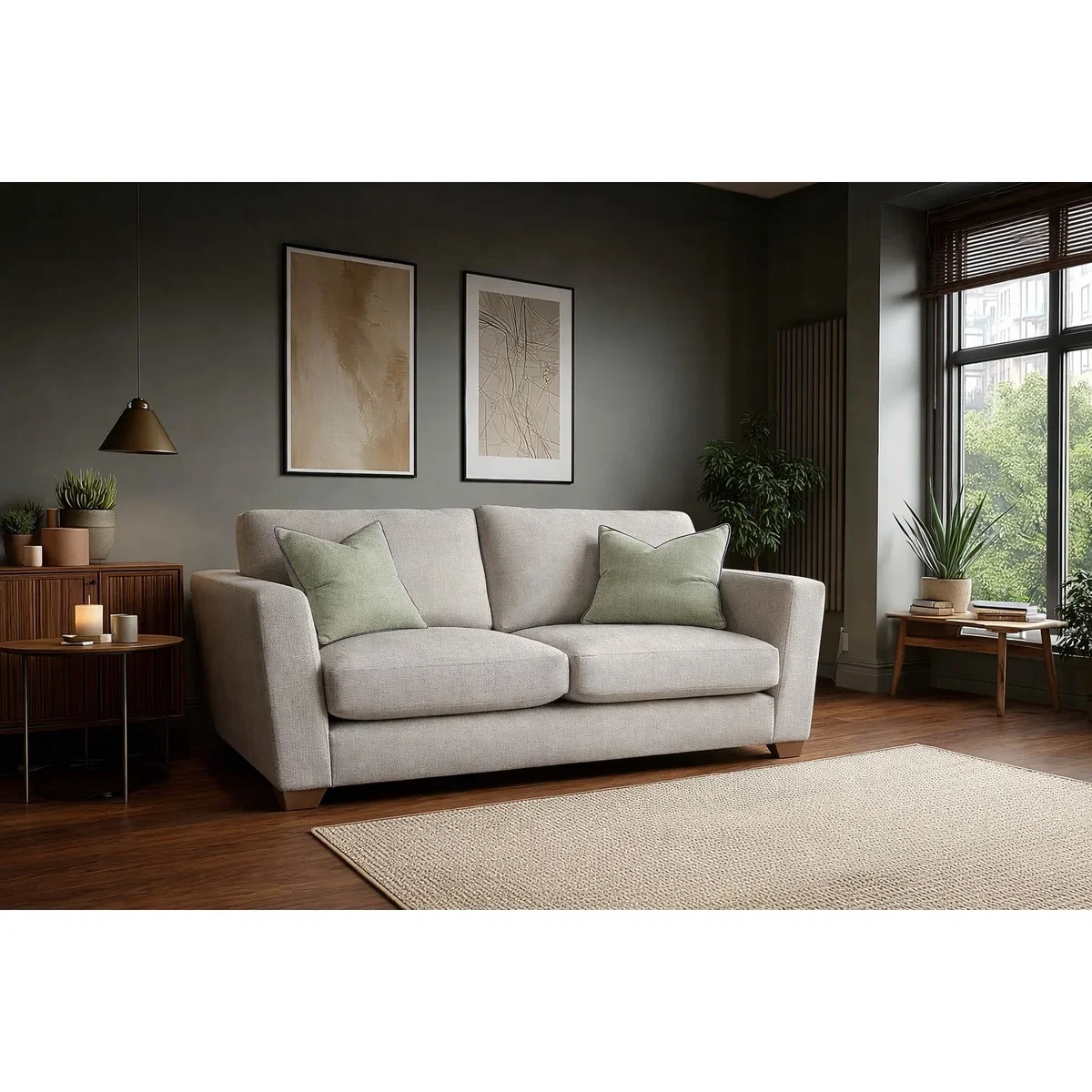 Harper Medium 2 Seater Sofa in Fabric - Grade B – image 2