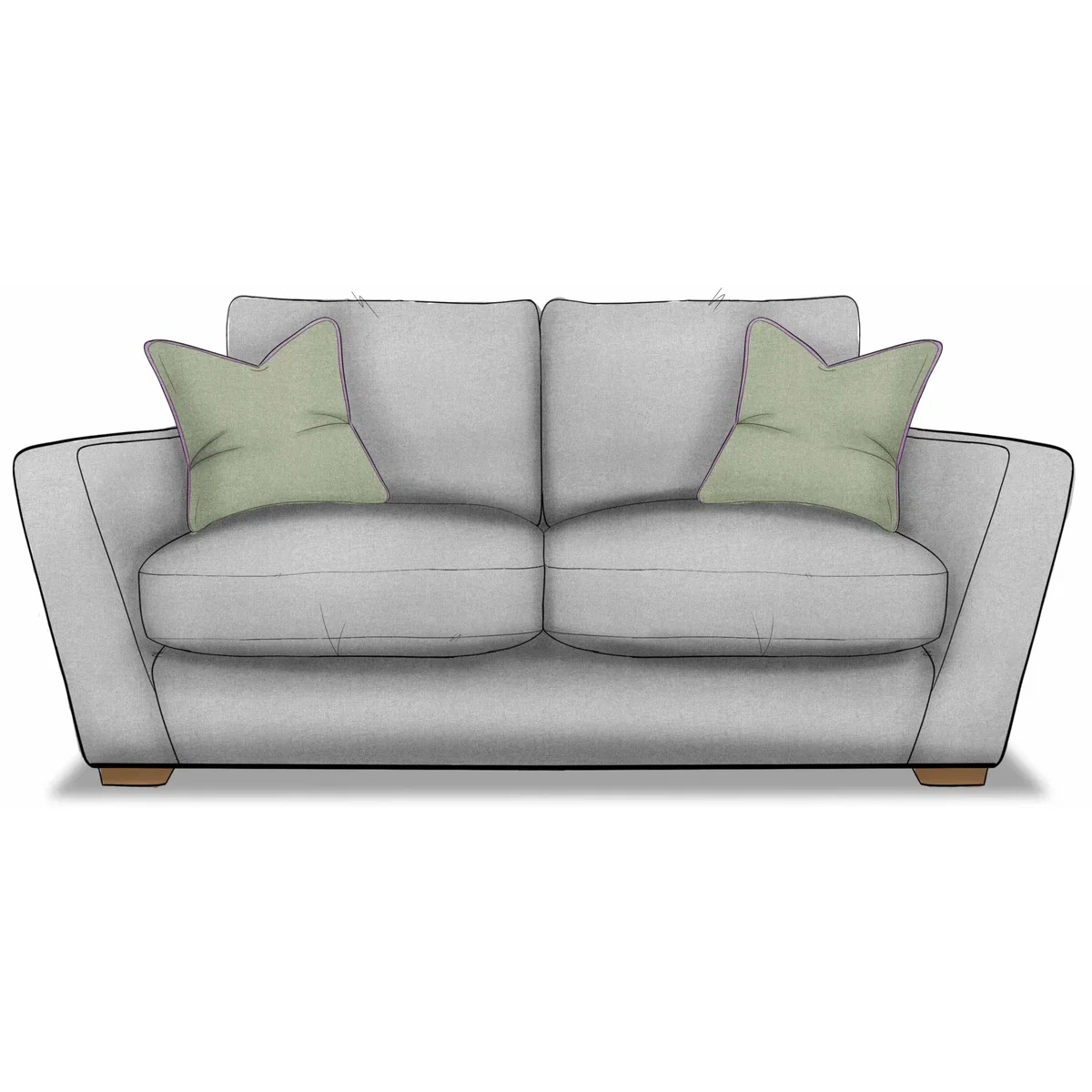 Harper Medium 2 Seater Sofa in Fabric - Grade B – image 3