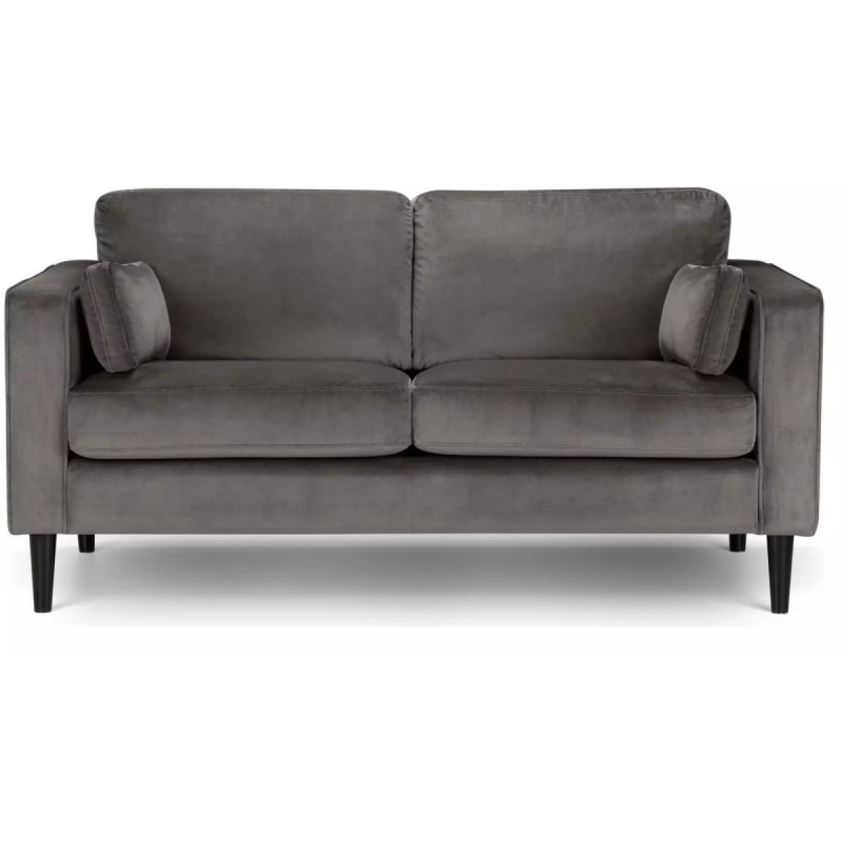 Julian Bowen Hayward Velvet Medium 2 Seater Sofa In Grey – image 6