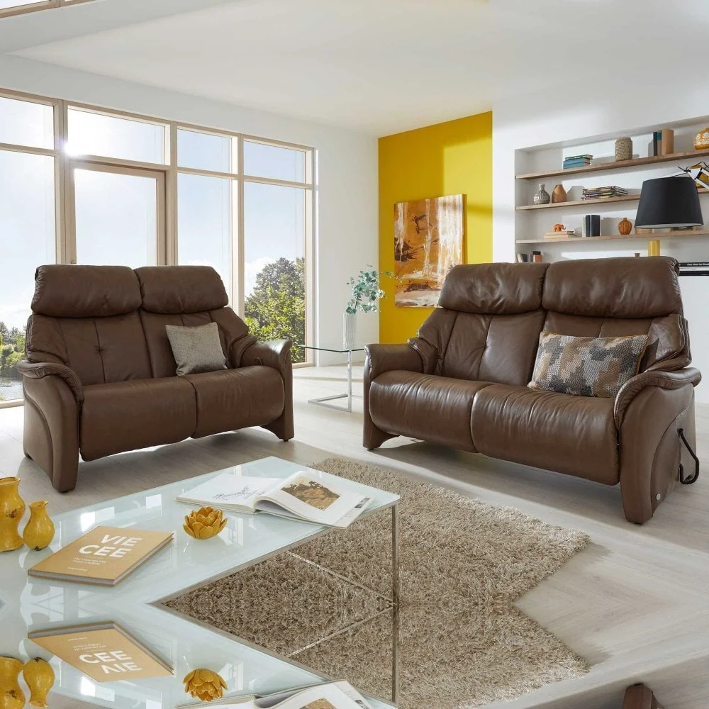 Himolla Chester Fixed 2.5 Seater Sofa - Leather L24 - Plastic Glides – image 11