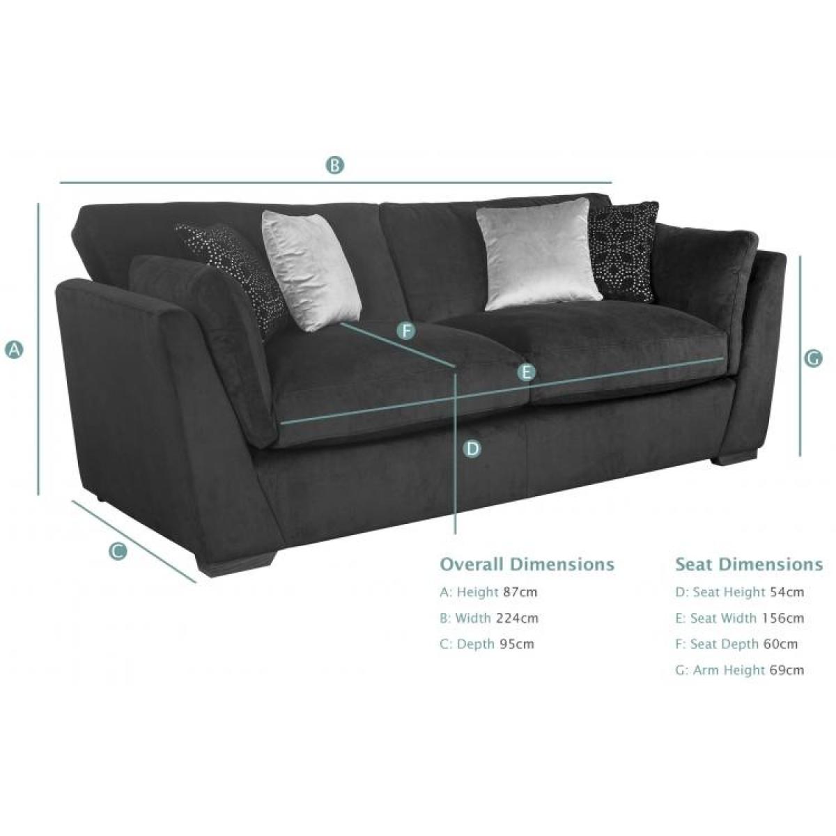Phoebe 3 Seater Sofa - Verona Fabric – image 9