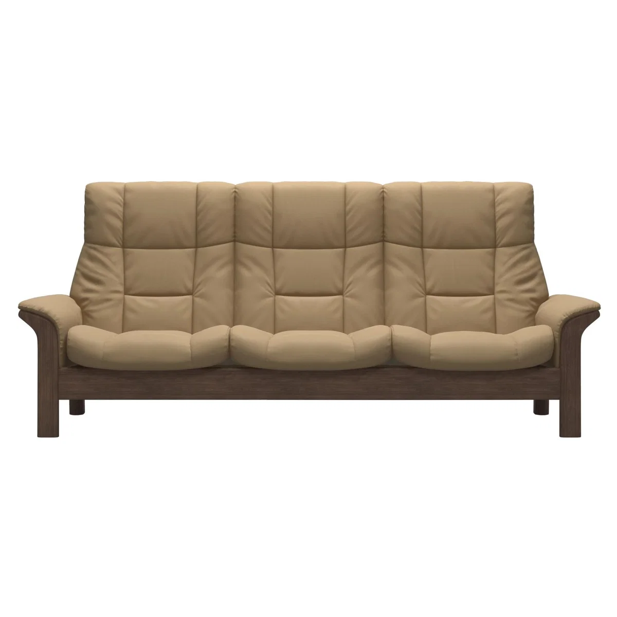 Stressless Buckingham High Back 3 Seater Recliner Sofa - Paloma Sand – image 2