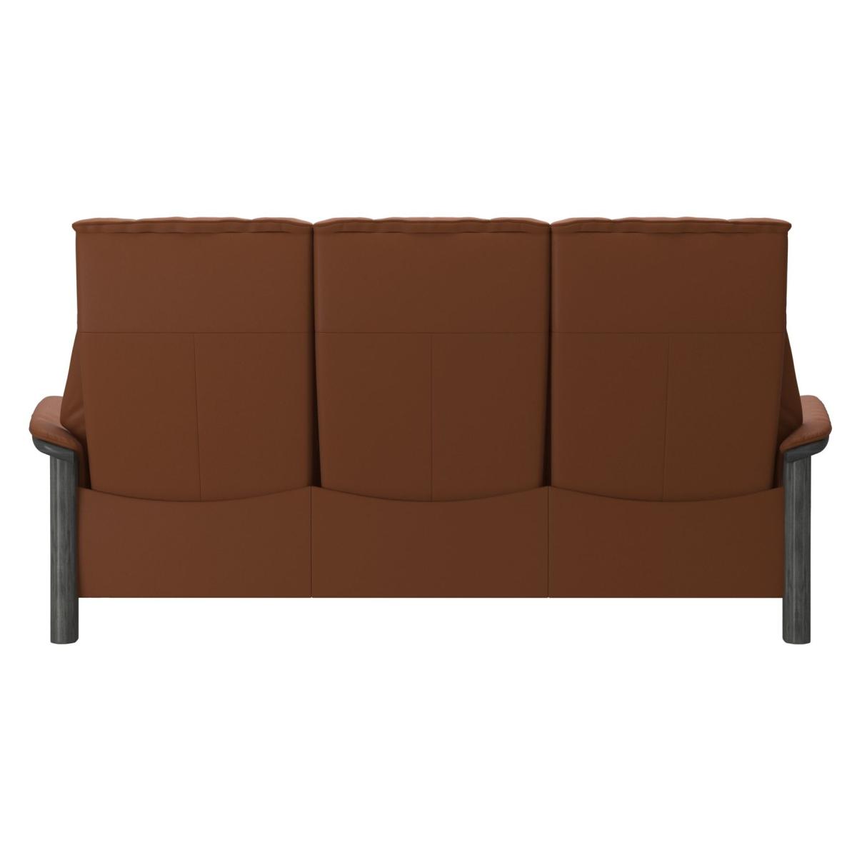 Stressless Windsor High Back 3 Seater Recliner Sofa - Paloma New Cognac – image 5