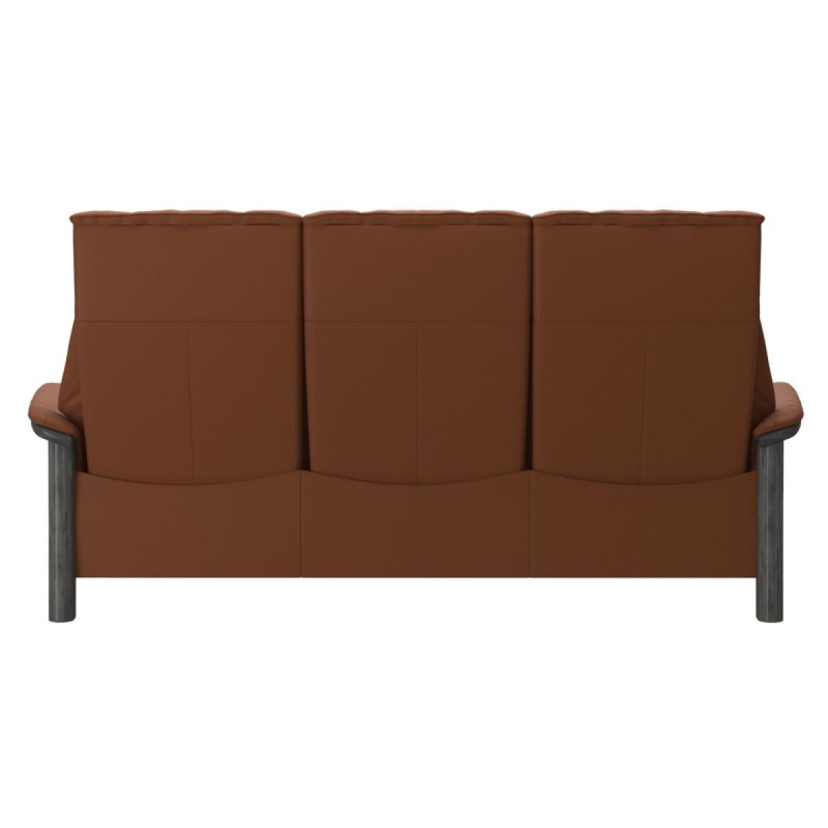 Stressless Windsor High Back 3 Seater Recliner Sofa - Paloma New Cognac – image 10