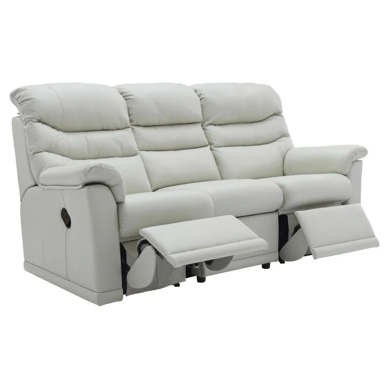 G Plan Malvern 3 Cushion 3 Seater Recliner Sofa - Fabric Grade W - Single Manual RHF – image 5