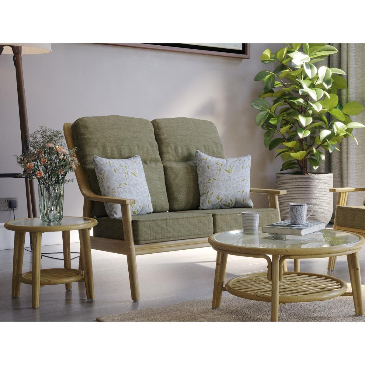 Daro Benham 2 Seater Lounging Sofa - Fabric Grade D In LightWood – image 2