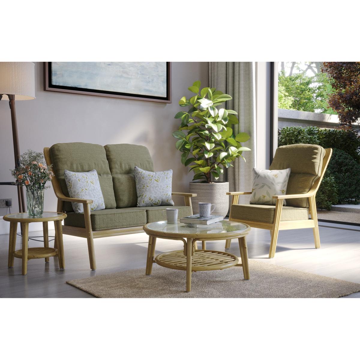 Daro Benham 2 Seater Lounging Sofa - Fabric Grade D In LightWood – image 3