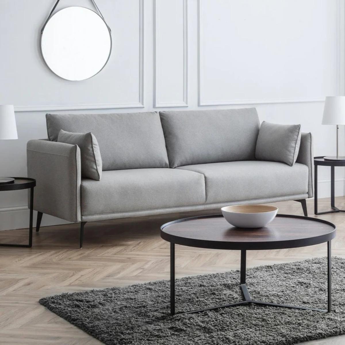 Julian Bowen Rohe 3 Seater Sofa In Grey – image 1