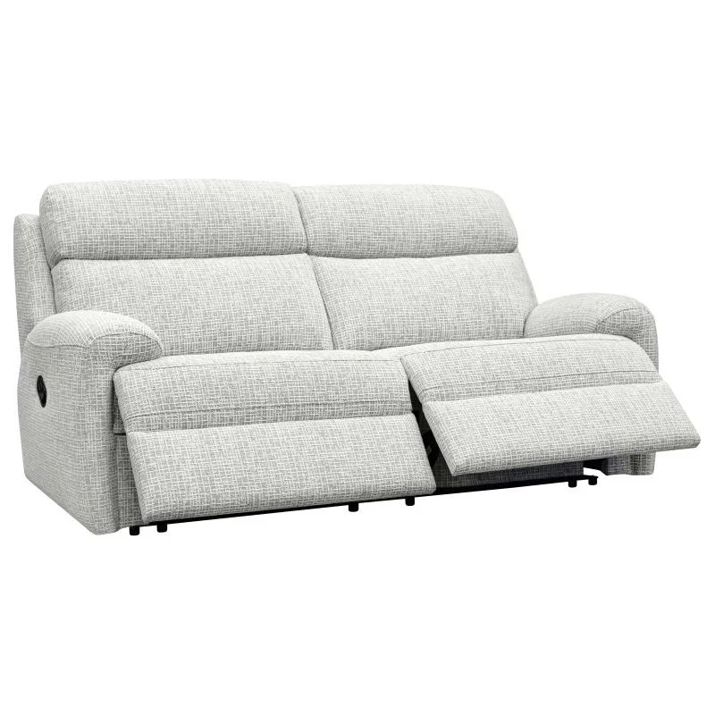 G Plan Hardy 3 Seater Fabric Recliner Sofa - Fabric Grade B - Double Manual - Without Heated Seats – image 4
