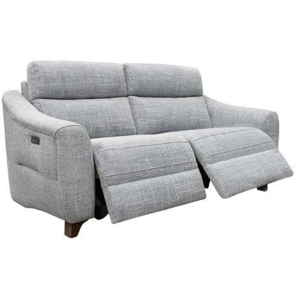 Downtown G Plan Monza 3 Seater Recliner Sofa - Leather Grade P - Double Manual – image 3