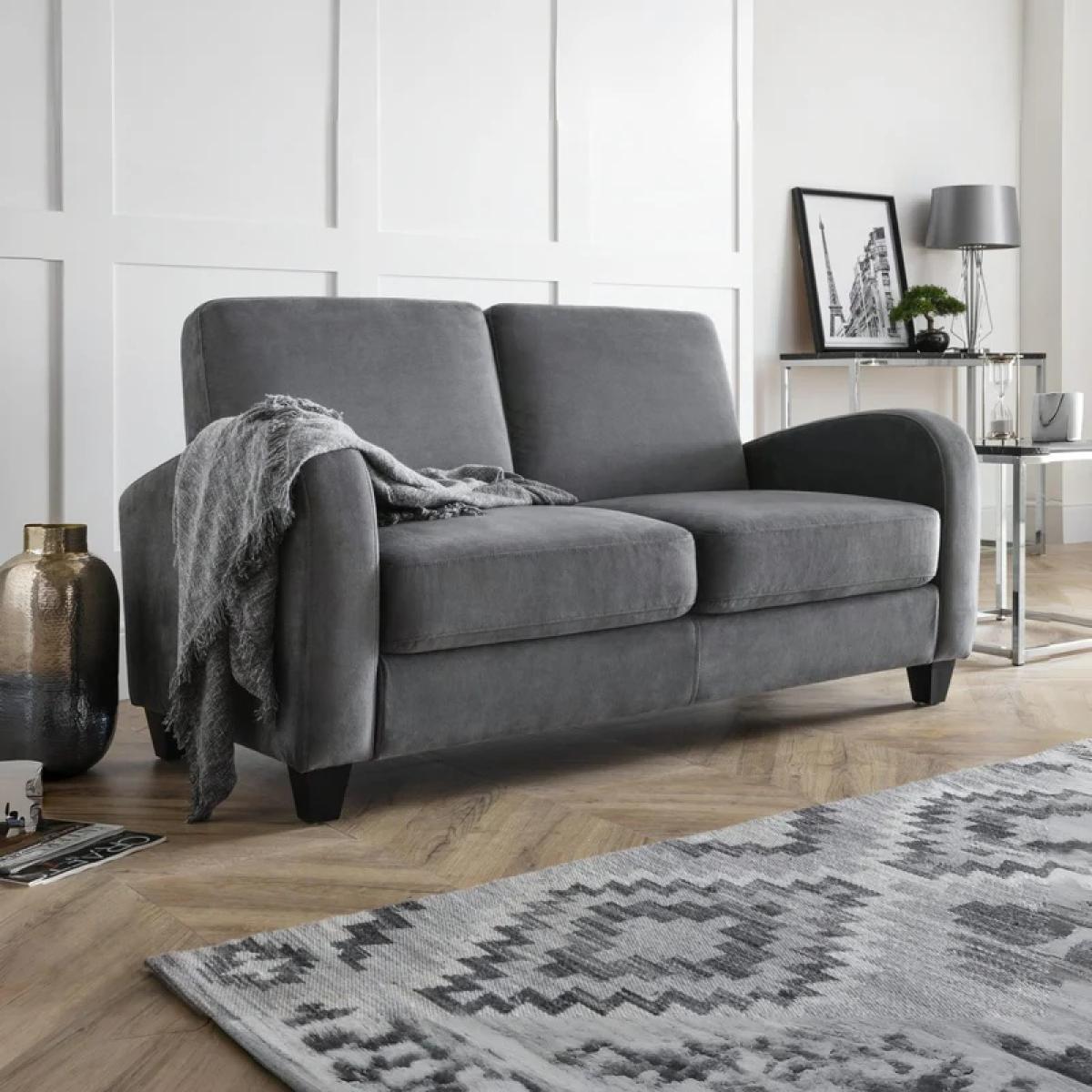 Julian Bowen Vivo 2 Seater Sofa - Dusk Grey Chenille – image 1