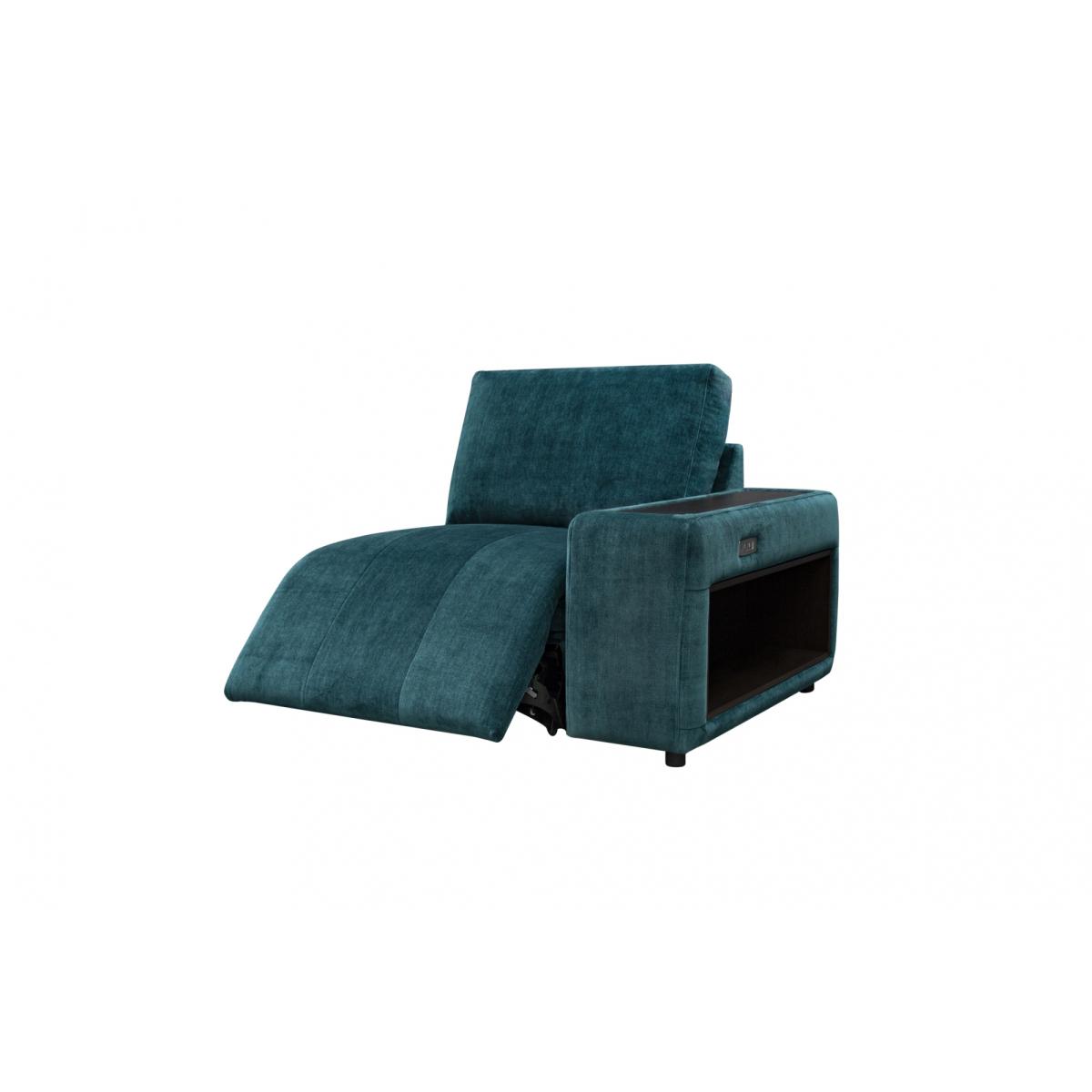 Jay Blades X G Plan Morley End Sofa Unit With Storage Arm and Power Footrest - Body Fabric - Lhf, Leather – image 2