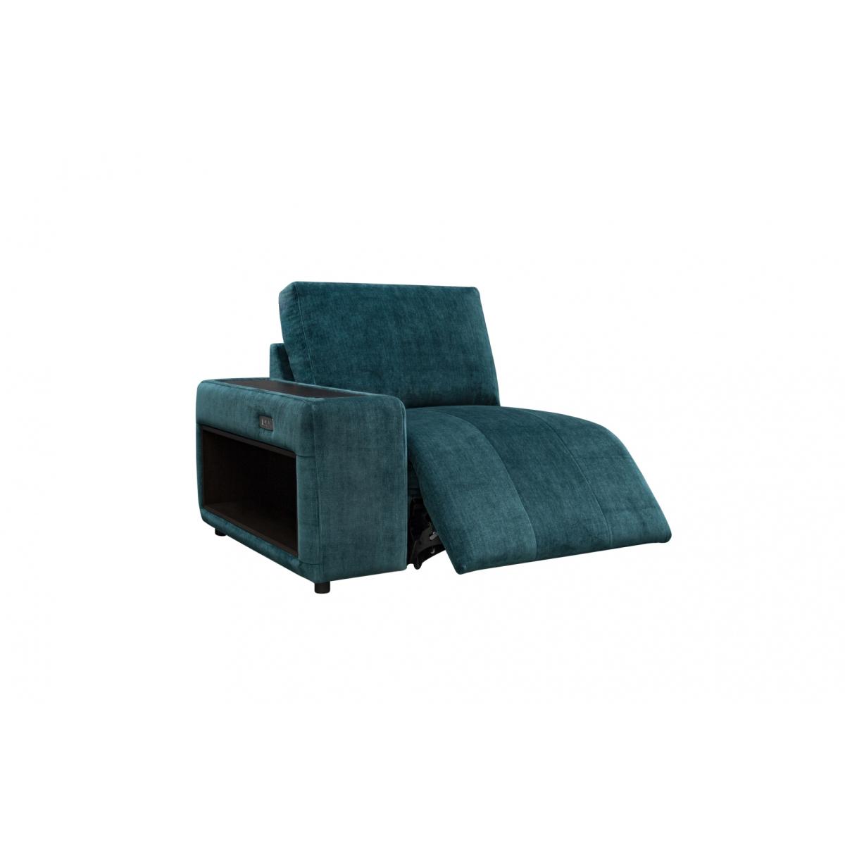 Jay Blades X G Plan Morley End Sofa Unit With Storage Arm and Power Footrest - Body Fabric - Lhf, Leather – image 3