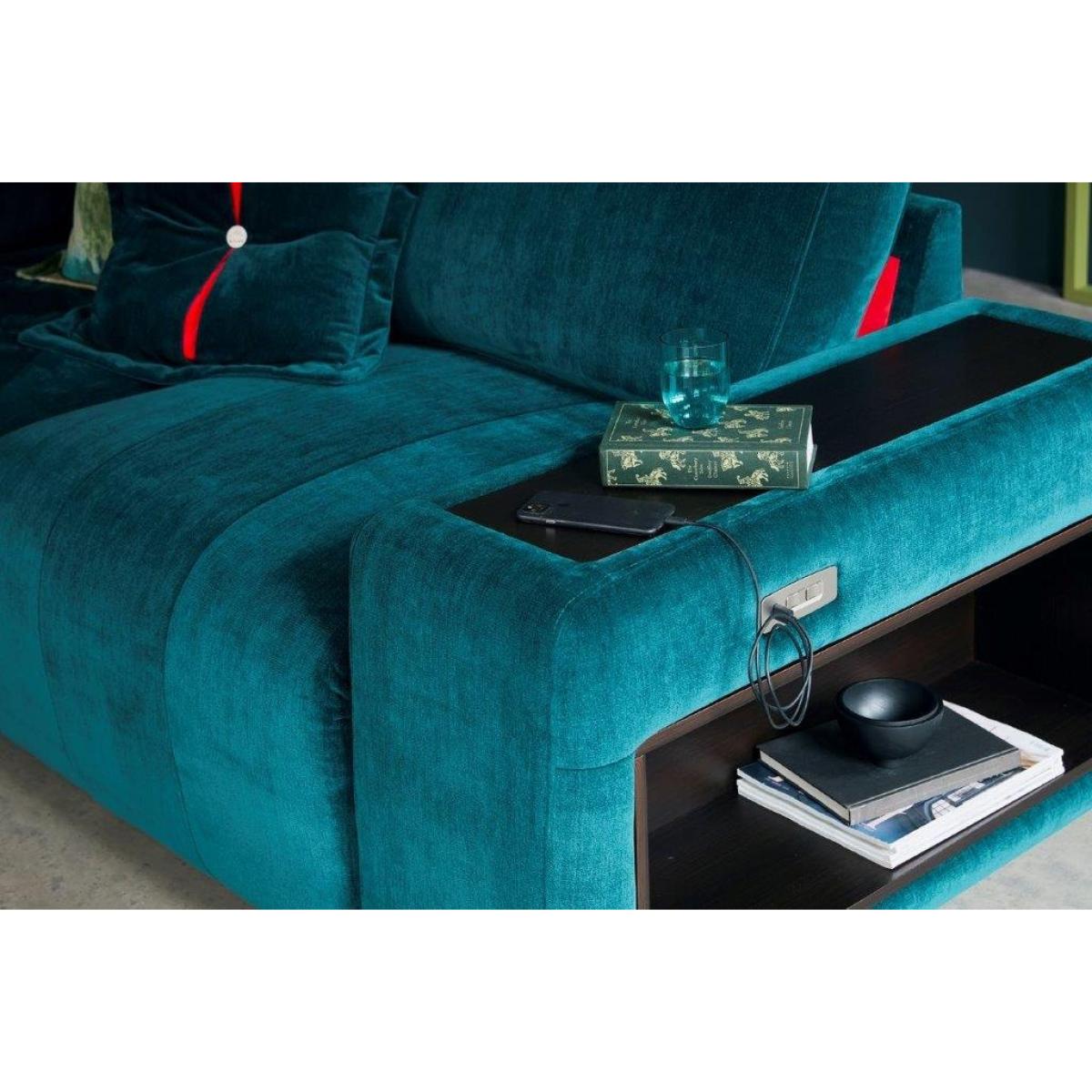 Jay Blades X G Plan Morley End Sofa Unit With Storage Arm and Power Footrest - Body Fabric - Lhf, Leather – image 6