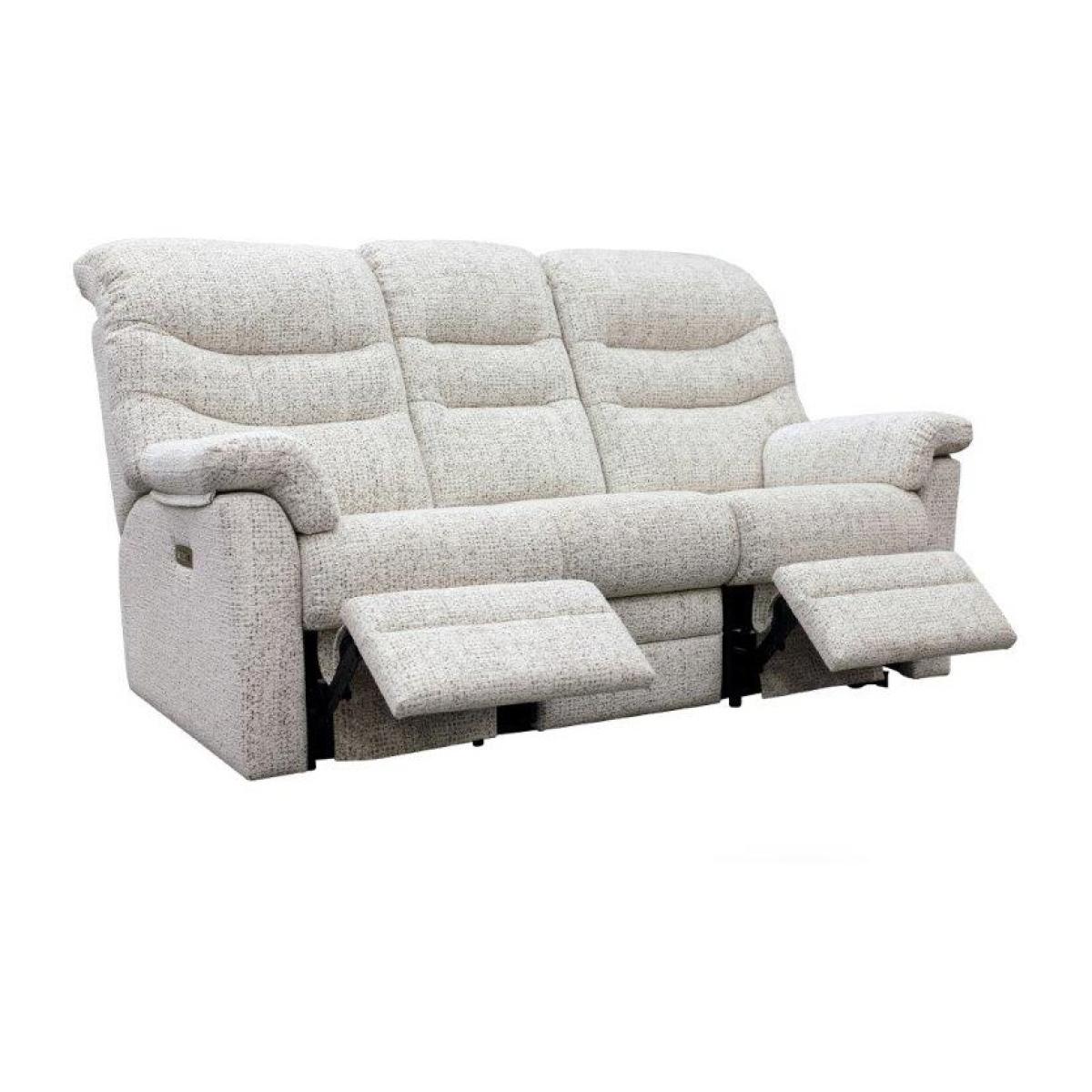 Downtown G Plan Ledbury 3 Seater Recliner Sofa - Leather Grade H - Double Power With Usb – image 4