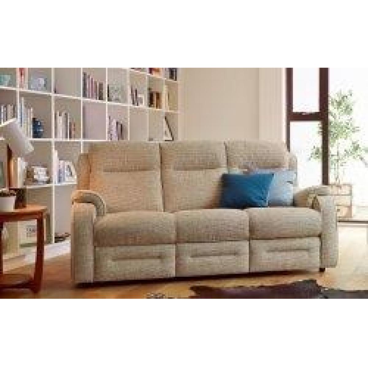 Parker Knoll Boston 3 Seater Recliner Sofa - Leather Grade M - Manual Recliner – image 3
