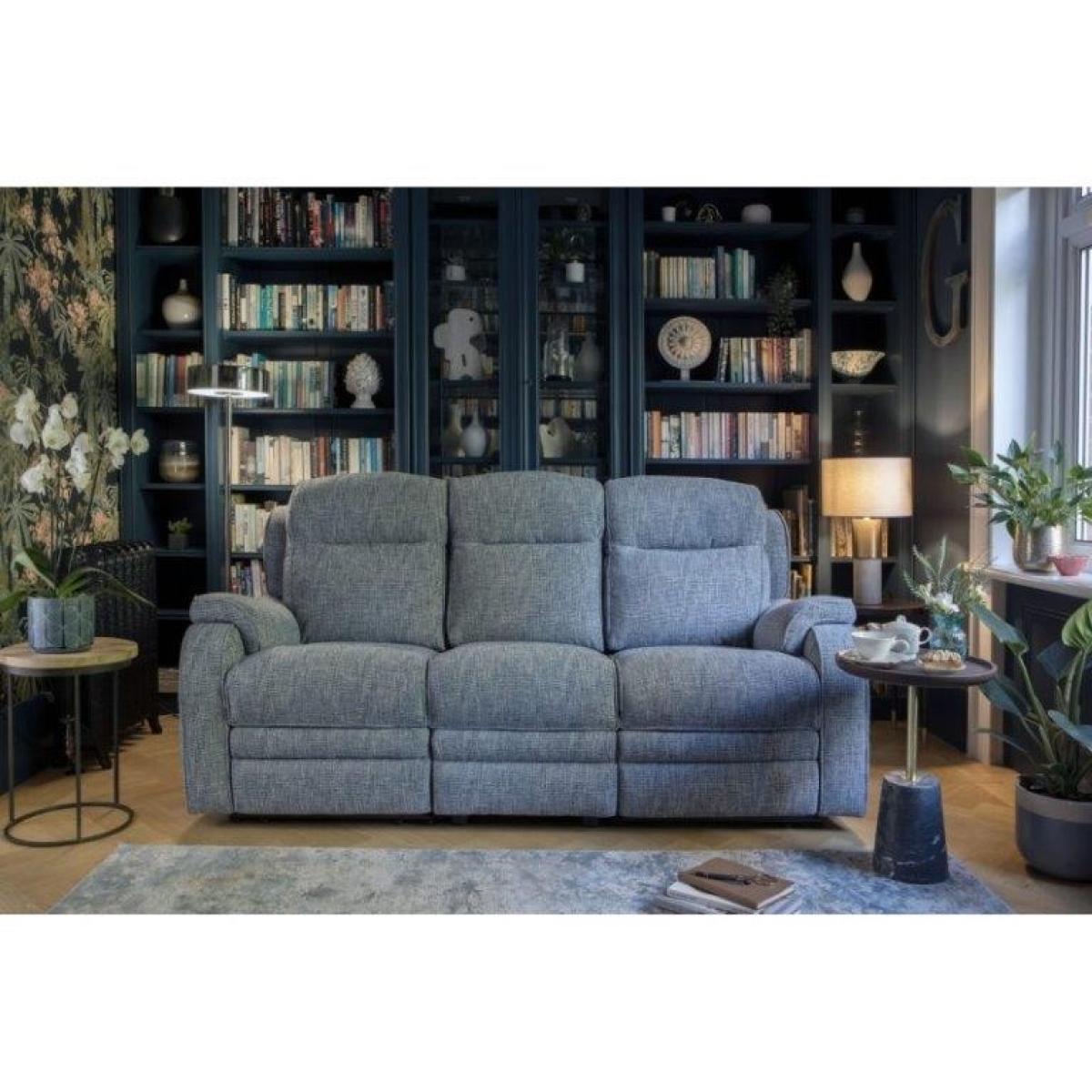 Parker Knoll Boston 3 Seater Recliner Sofa - Leather Grade M - Manual Recliner – image 5