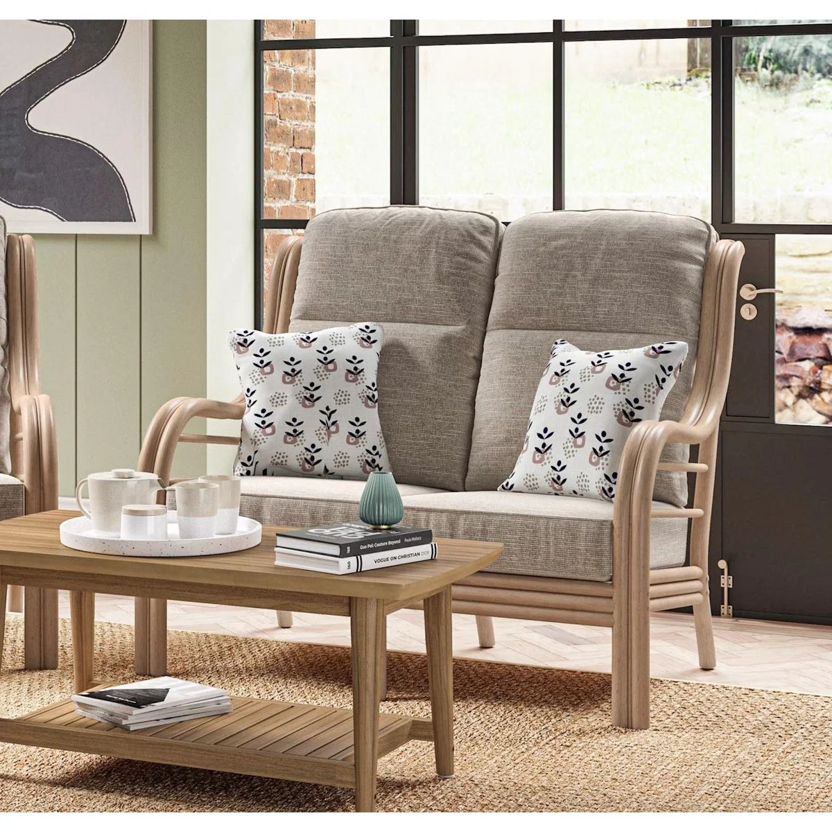 Daro Monza Large 2 Seater Sofa - Fabric Grade B In LightWood – image 2