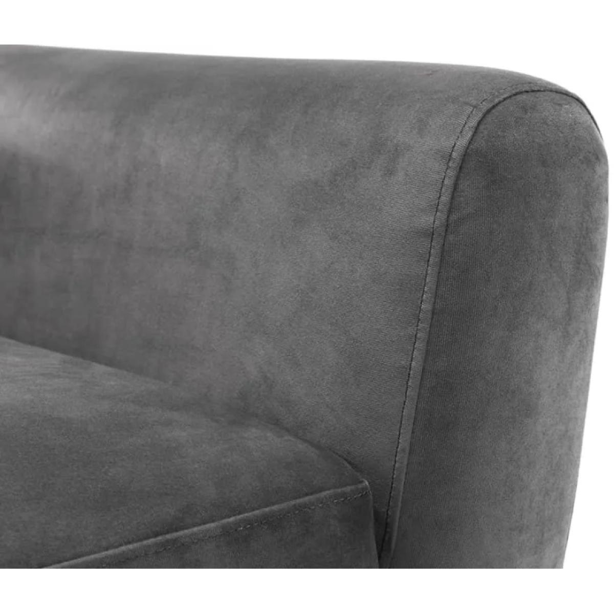 Julian Bowen Monza 2 Seater Sofa - Dark Grey Velvet In DarkGrey – image 8