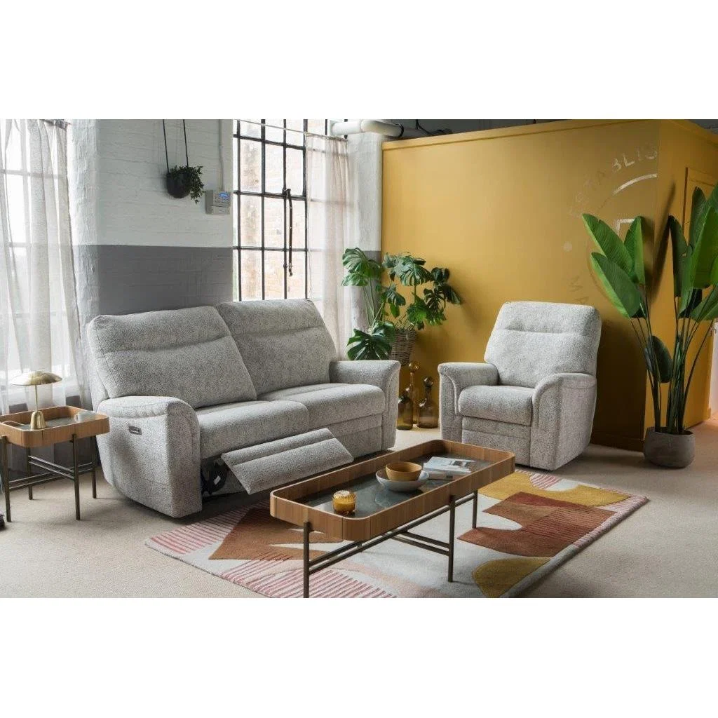 Parker Knoll Hudson 23 Large 2 Seater Power Recliner Sofa - Fabric Grade B - Double Power with Adjustable Lumbar, Headrest and USB Ports – image 2