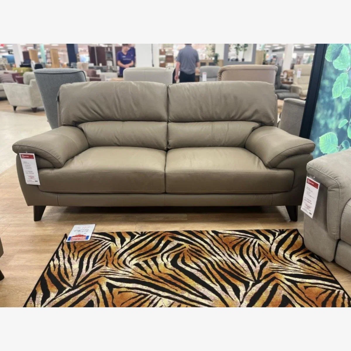 Downtown Kimberley 2.5 Seater Sofa in Pine Bark Leather