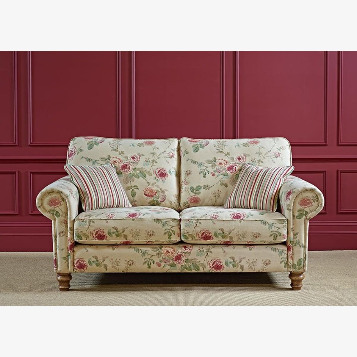 Wood Bros Lavenham Formal Back Sofa, Tweed, Floral, 2 Seat/2.5 Seat – image 1