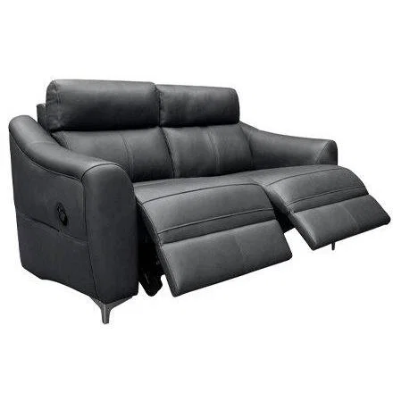Downtown G Plan Monza 2 Seater Recliner Sofa - Fabric Grade B - Double Power With Usb, Leather – image 7