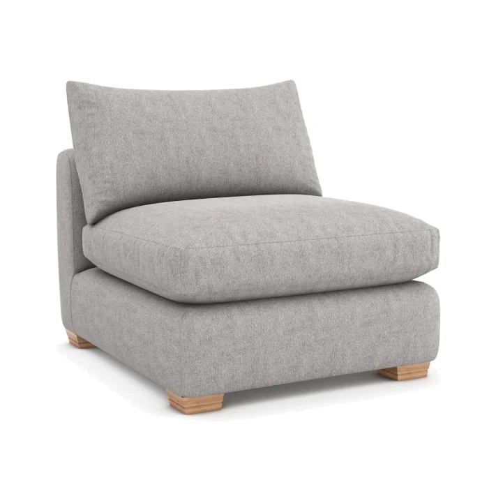 Freddie Fabric 1 Seater Unit Without Arms - Fabric Grade D - Fibre – image 1