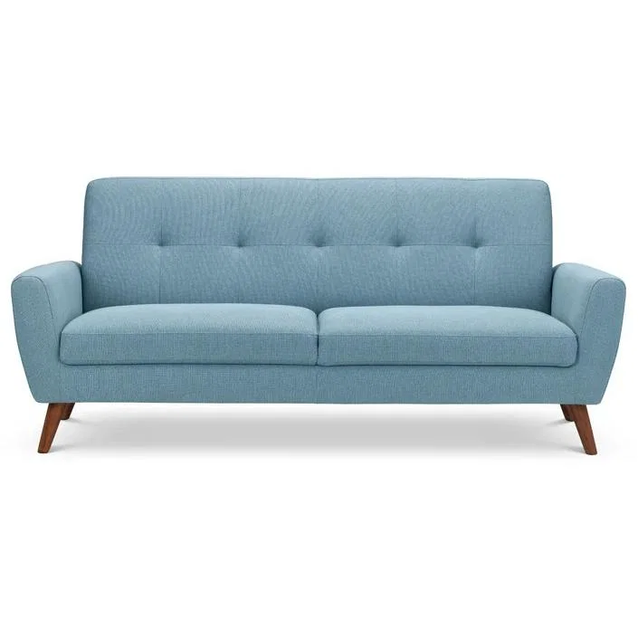 Julian Bowen Monza 3 Seater Compact Retro Sofa - Blue – image 4