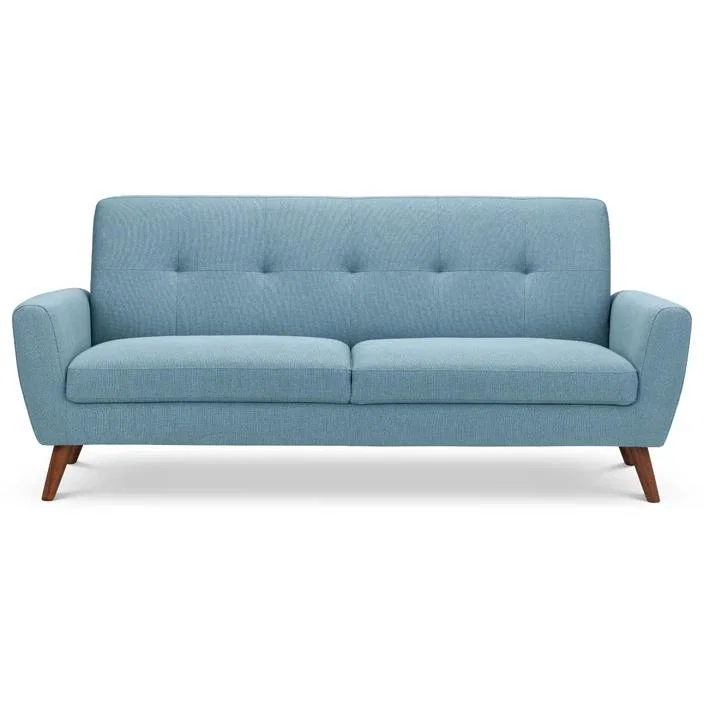 Julian Bowen Monza 3 Seater Compact Retro Sofa - Blue – image 9