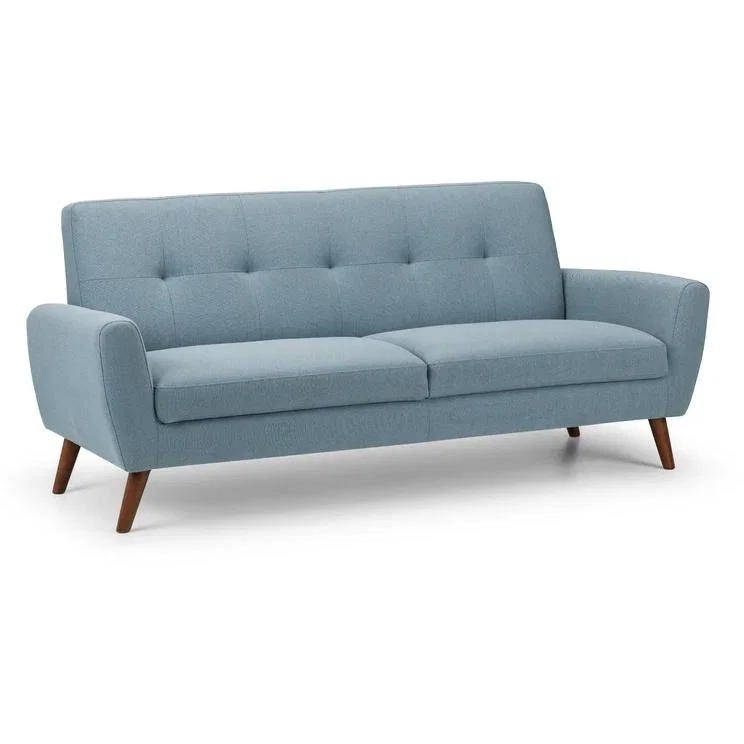 Julian Bowen Monza 3 Seater Compact Retro Sofa - Blue – image 10