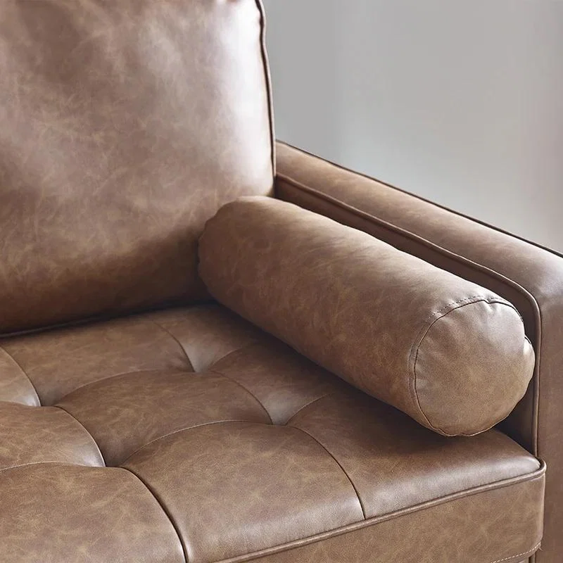 Julian Bowen Henley 3 Seater Sofa - Brown Faux Leather – image 6