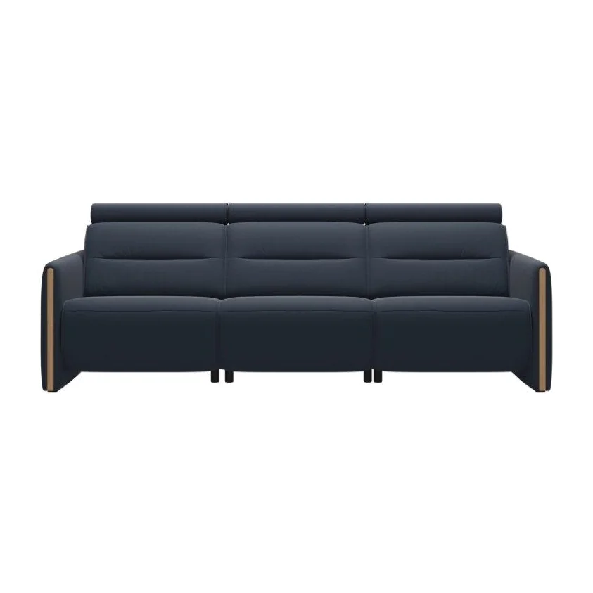 Stressless Emily 3 Seater Power Recliner Sofa With Wood Arms - Velaro Leather – image 1