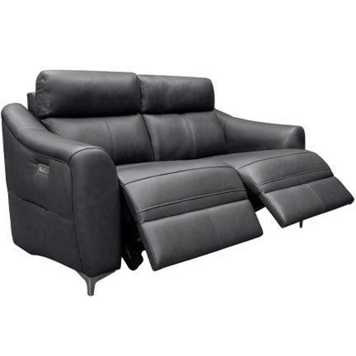 Downtown G Plan Monza 2 Seater Recliner Sofa - Leather Grade H - Double Power With Usb – image 8